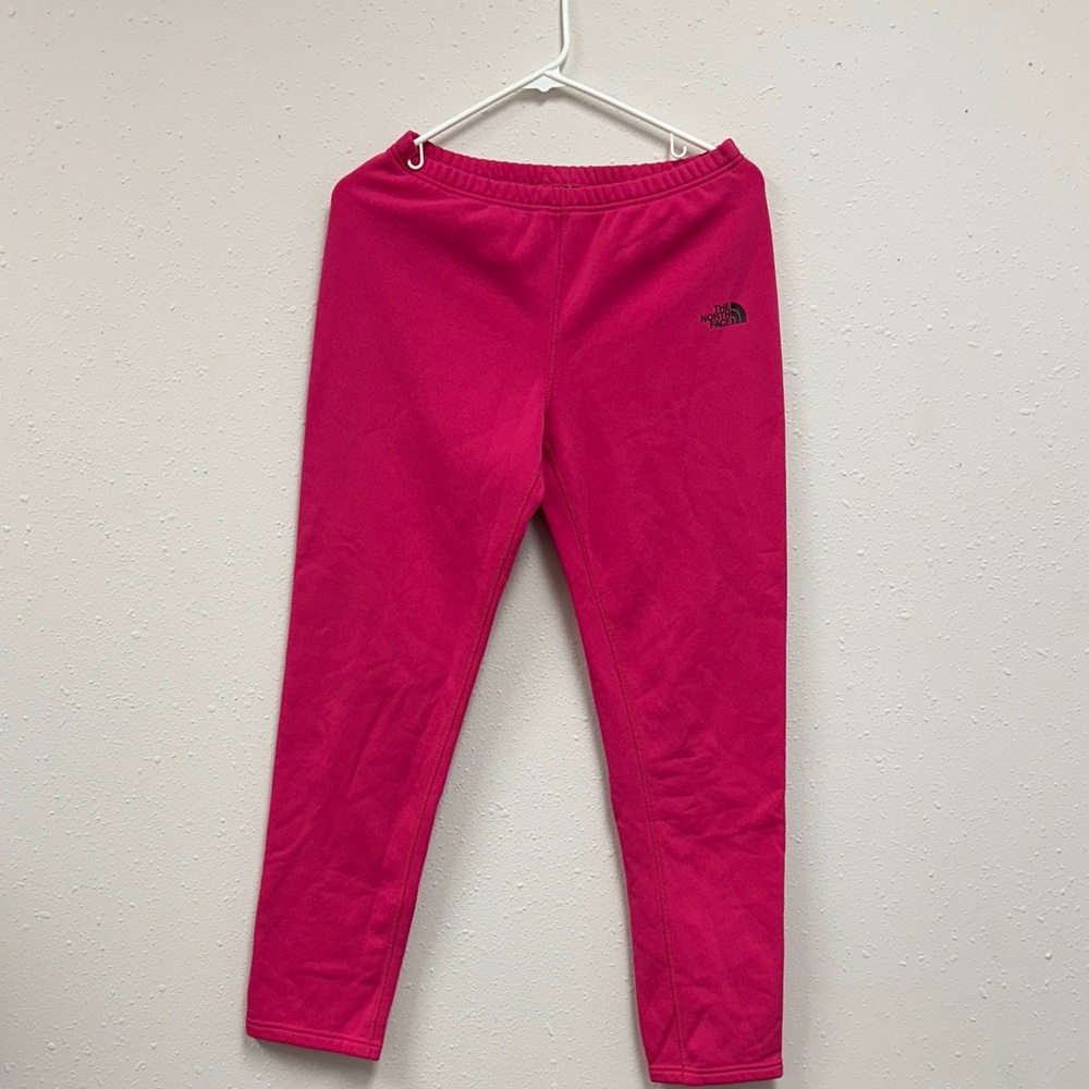 The North Face Kids Fuchsia fleece Leggings / girls sweats